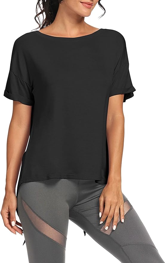 Bestisun Workout Tank Tops Open Back Yoga Exercise Shirts Tie Back Athletic Clothes for Women