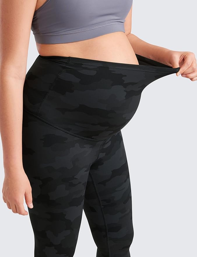 CRZ YOGA Butterluxe Maternity Leggings 25" - Over The Belly Buttery Soft Workout Activewear Yoga Womens Pregnancy Pants