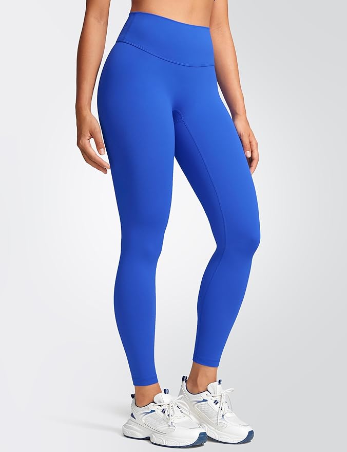 INGIA Womens High Waist No Front Seam Scrunch Butt Leggings Workouts 25 Inches V-Back Scrunch Booty Gym Yoga Pants