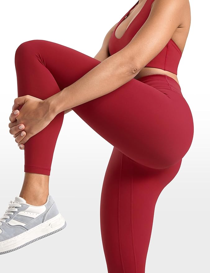 INGIA Womens High Waisted No Front Seam Lounge Yoga Legging 25" Workout Tummy Control Gym Yoga Pants