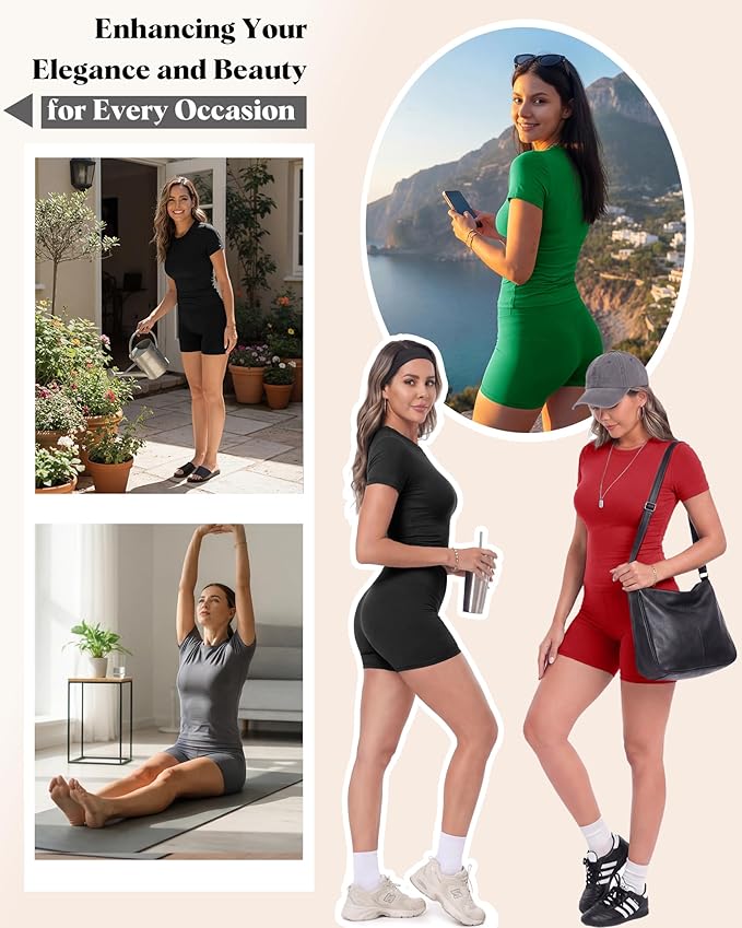 ZOOSIXX Two Piece Workout Sets for Women - Summer Outfits 2 Piece Short Gym Sets Casual Lounge Vacation Matching Clothing