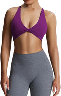 Aoxjox Women's Workout Sports Bras Fitness Metamorph Sienna Twist Bra Yoga Crop Tank