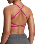 Aoxjox Women's Workout Sports Bras Fitness Trinity Ivy Low Impact Bra Yoga Crop Tank