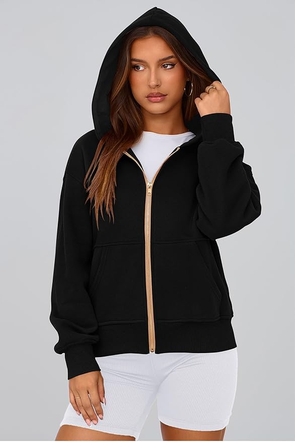 PRETTYGARDEN Hoodies for Women Sweatshirt Zip Up Hoodie Fall Fashion 2026 Trendy Long Sleeve Jackets Winter Clothing Outfits