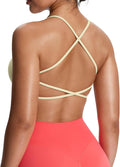 Aoxjox Women's Workout Sports Bras Fitness Trinity Ivy Low Impact Bra Yoga Crop Tank