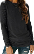 AUTOMET Women‘s Basic Long Sleeve Crewneck, Plus Size Winter & Spring Top, Casual Fall Tee for Teacher & Everyday Outfits