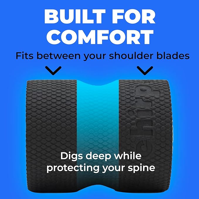 Chirp Wheel Foam Roller – Targeted Back & Neck Relief, Lumbar Spine Stretcher, Spinal Decompression Back Stretcher, Massage Roller with Density Foam for Physical Therapy, Supports 500lbs, 4-Inch Mint