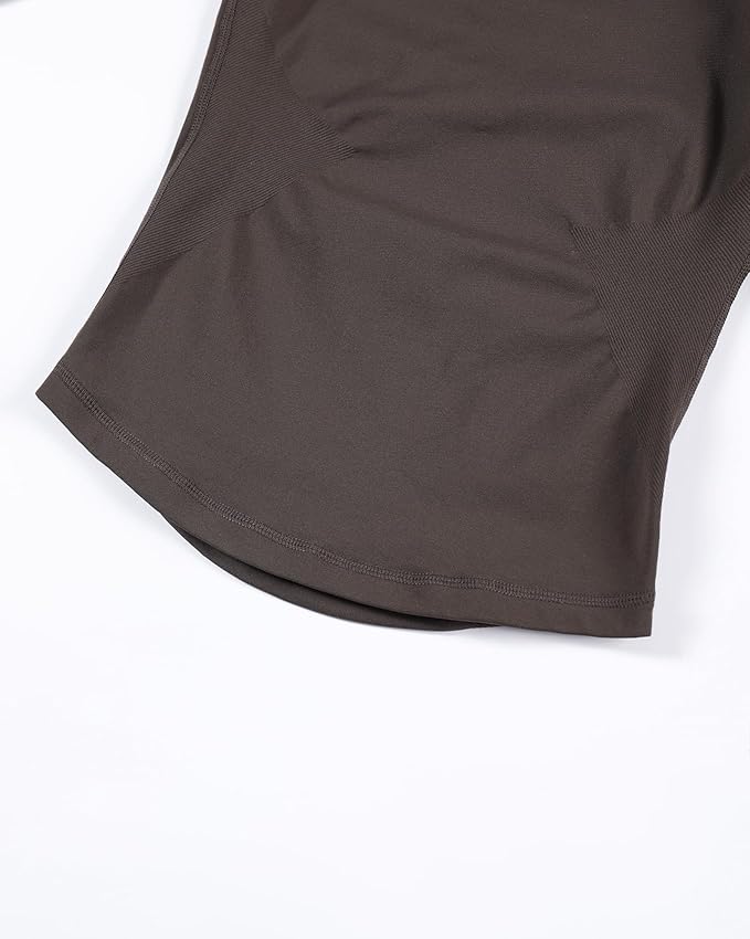 AUROLA Influence Workout Jacket for Women, Half Zip Cropped Slim Fit Long Sleeve Yoga Jackets Athletic Top with Thumb Holes