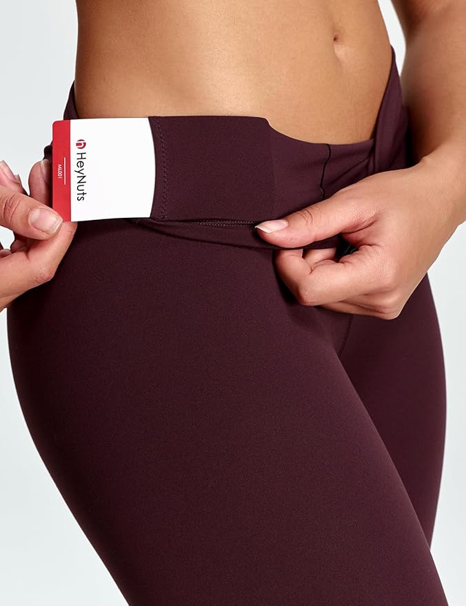 HeyNuts Yoga Pro Leggings 25'', Light to Medium Support, Buttery Soft 7/8 Lounge Yoga Pants