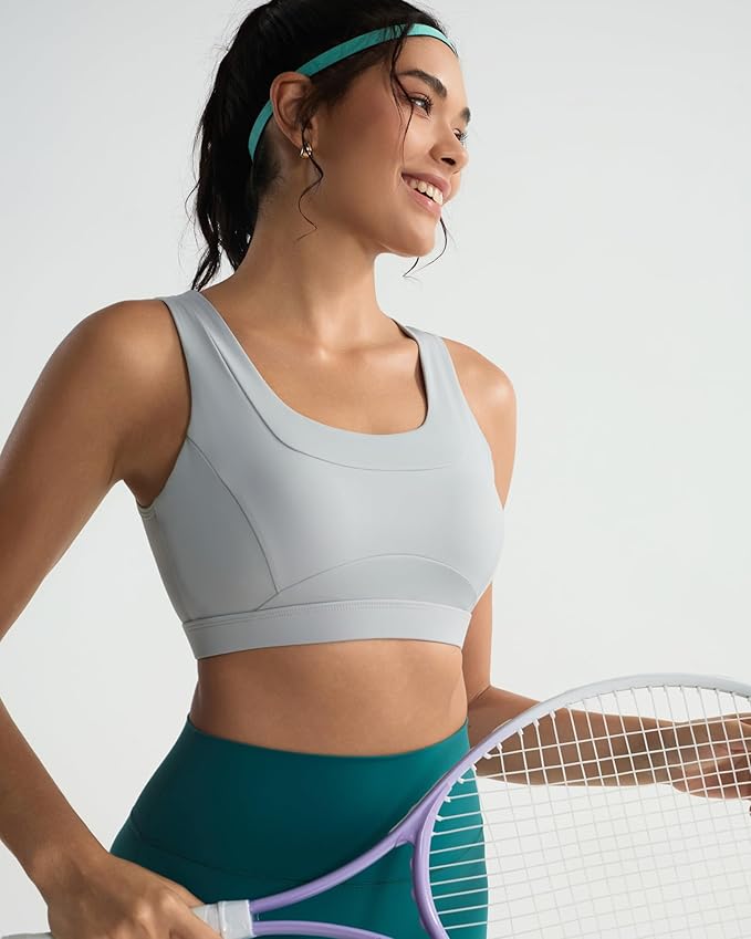RUNNING GIRL Sports Bras for Women High Support,Molded Cup High Impact Sports Bra Racerback Workout Yoga Running Bra