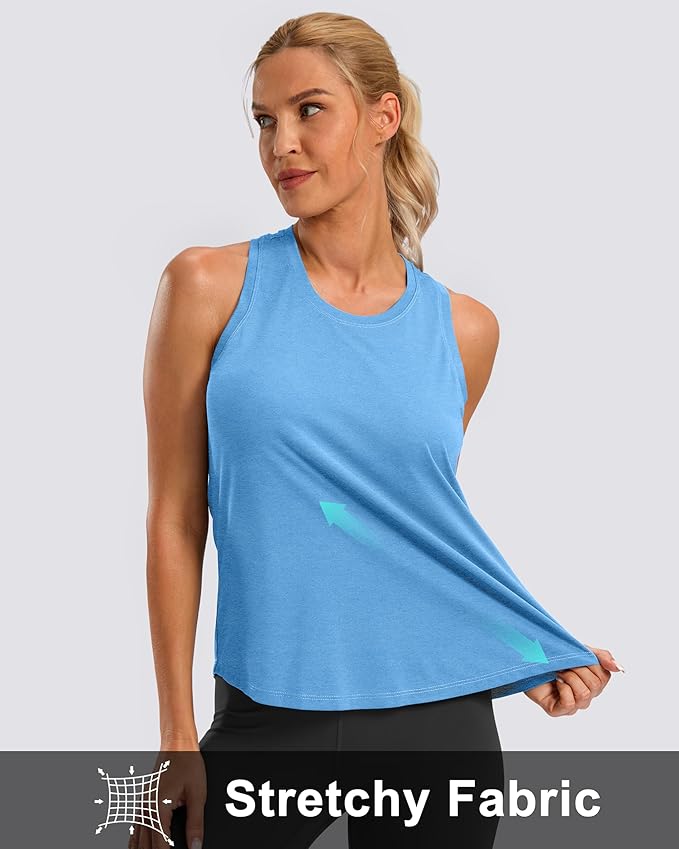 G Gradual Women's Workout Tank Tops Racerback Athletic Yoga Tops Loose Fit Sleeveless Running Gym Sports Shirts for Women