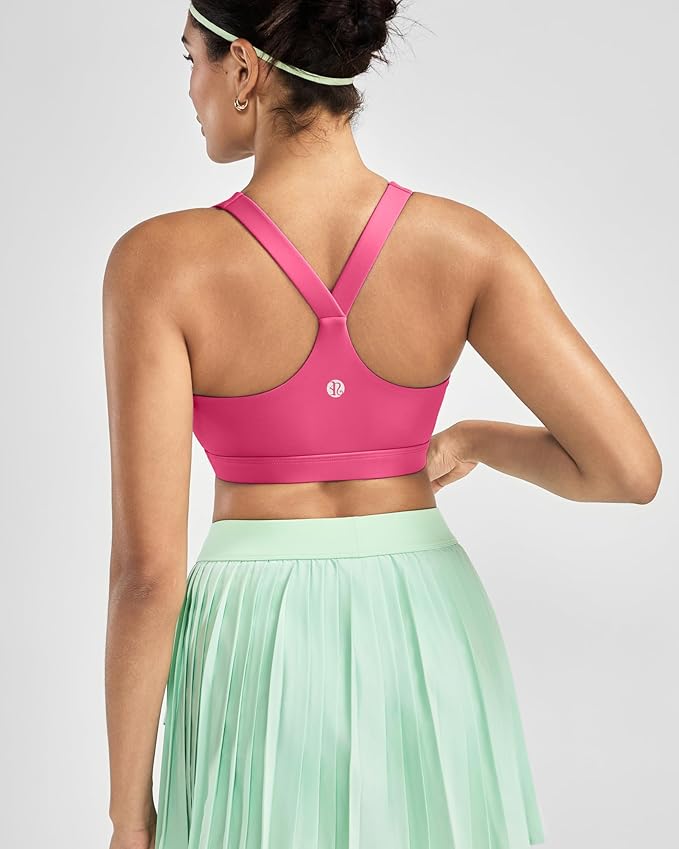 RUNNING GIRL Sports Bras for Women, Molded Cup High Impact Sports Bra Workout Bras for Women High Support Racerback