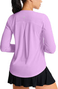 SANTINY Lightweight Long Sleeve Workout Tops for Women Breathable Gym Yoga Athletic Running Hiking Top UPF 50+ Sun Shirts