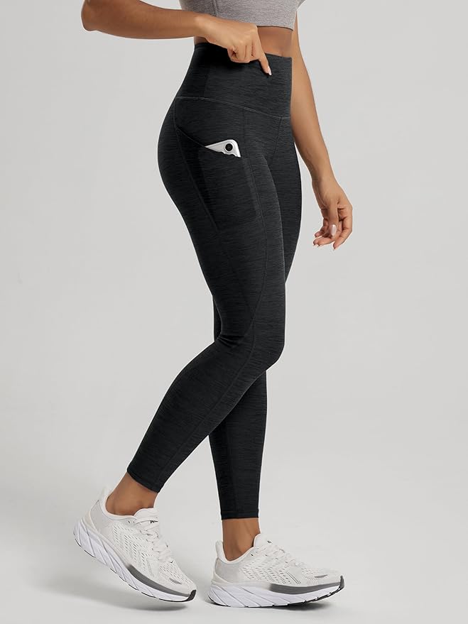 ODODOS Women's High Waisted Yoga Leggings with Pockets, Tummy Control Non See Through Workout Athletic Running Yoga Pants