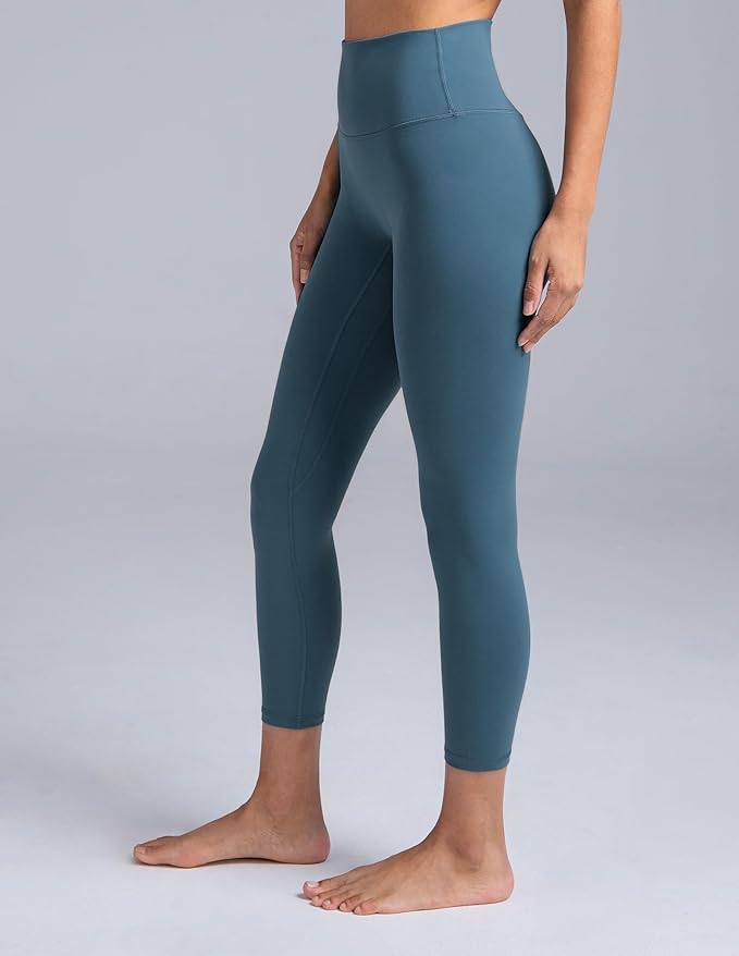 Colorfulkoala Dreamlux No Front Seam Leggings for Women 25"/28" Inseam, High Waisted Buttery Soft Yoga Pants