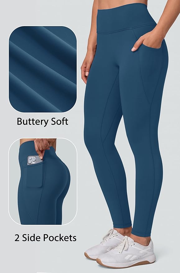 Olmlmt No Front Seam Workout Leggings for Women Tummy Control Butt Lifting Leggings Buttery Soft Gym Yoga Pants