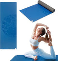 Gaiam Dry-Grip Yoga Mat - 5mm Thick Non-Slip Exercise & Fitness Mat for Standard or Hot Yoga, Pilates and Floor Workouts - Cushioned Support, Non-Slip Coat - 68 x 24 Inches