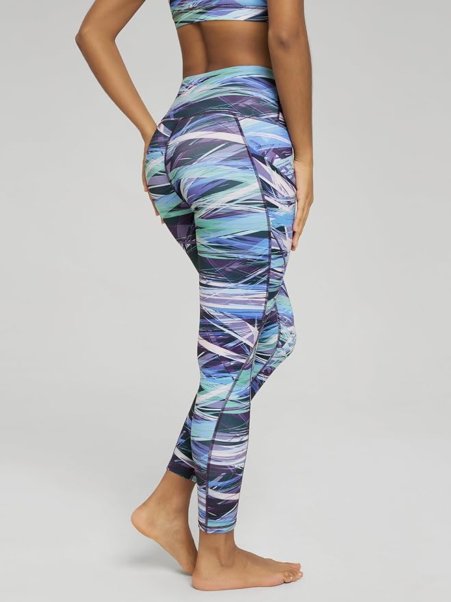 ODODOS Women's High Waisted Yoga Leggings with Pockets, Tummy Control Non See Through Workout Athletic Running Yoga Pants