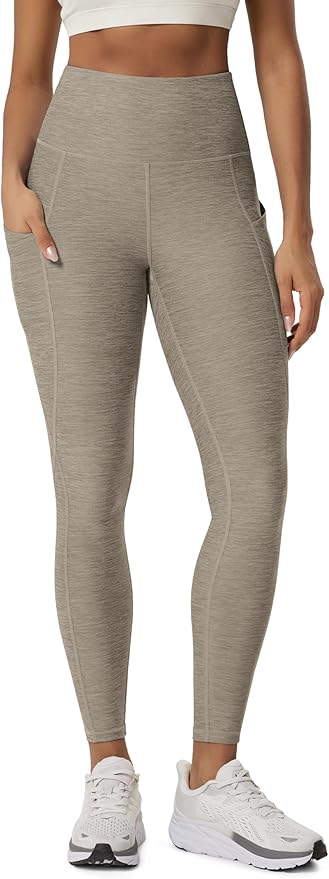 ODODOS Women's High Waisted Yoga Leggings with Pockets, Tummy Control Non See Through Workout Athletic Running Yoga Pants