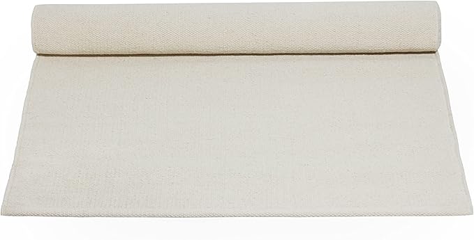 Live Well 360 Handmade Organic Cotton Yoga Mat - Non-Toxic, Chemical-free and All Natural Cloth Yoga Mat - Exercise, Workout, & Fitness Rug - Woven Material - Absorbent & Washable - 78" x 27"