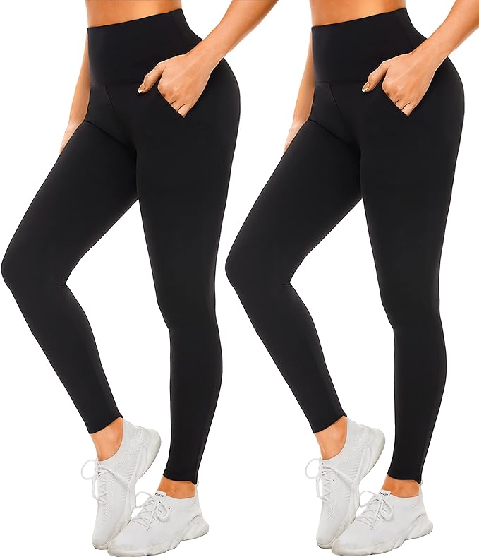FULLSOFT Buttery Soft Leggings for Women - High Waisted Tummy Control No See Through Workout Yoga Cycling Tights Pants