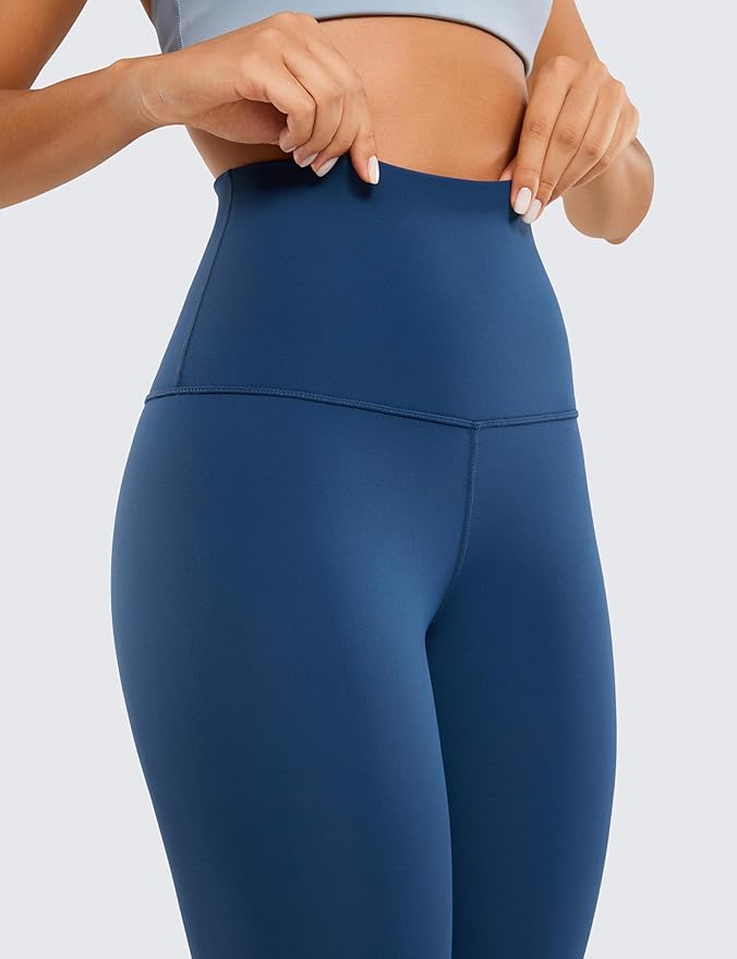 CRZ YOGA Butterluxe Super High Waist Leggings 25"- Buttery Soft Womens Yoga Pants Workout Over Belly