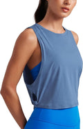 CRZ YOGA Pima Cotton Large Armhole Tank Tops for Women - Workout Sport Athletic Yoga Running Gym Loose Crop Sleeveless Shirts