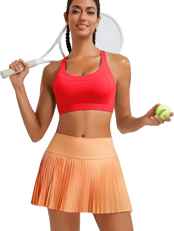 RUNNING GIRL Sports Bra for Women, Molded Cup High Impact Sports Bras for Women with Sewn in Pads