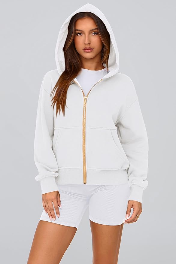 PRETTYGARDEN Hoodies for Women Sweatshirt Zip Up Hoodie Fall Fashion 2026 Trendy Long Sleeve Jackets Winter Clothing Outfits