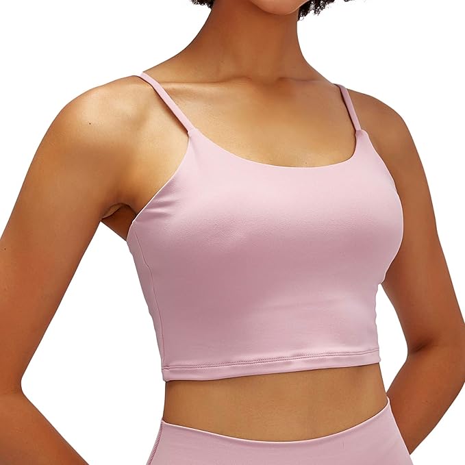 Lemedy Women Padded Sports Bra Fitness Workout Running Shirts Yoga Tank Top