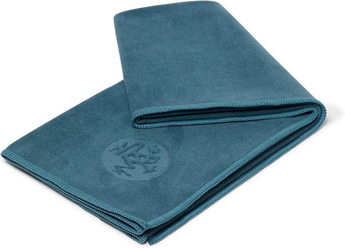 Manduka eQua Hand Towels - 16" Rapid Moisture Activated Grip Quick Drying, Soft Microfiber Machine Washable 16 x 26.5 inches