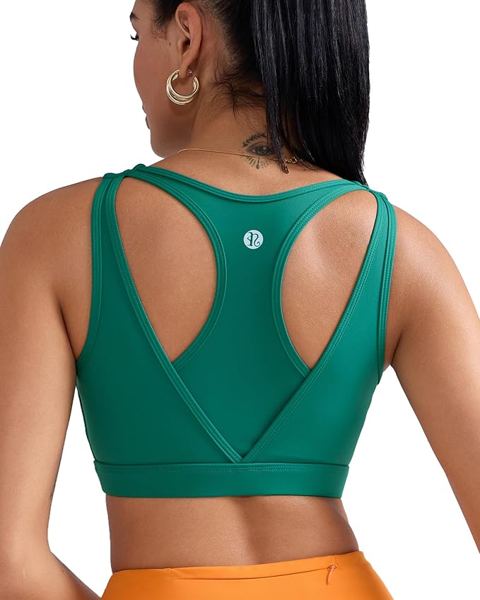 RUNNING GIRL Sports Bras for Women High Support,Molded Cup High Impact Sports Bra Racerback Workout Yoga Running Bra