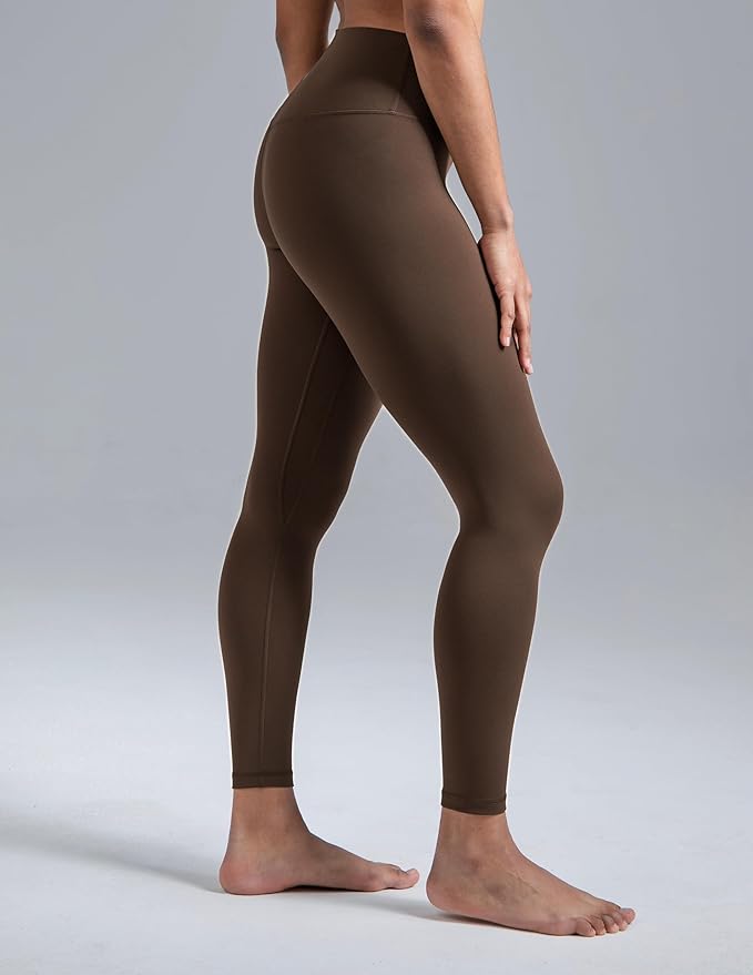 Colorfulkoala Dreamlux No Front Seam Leggings for Women 25"/28" Inseam, High Waisted Buttery Soft Yoga Pants