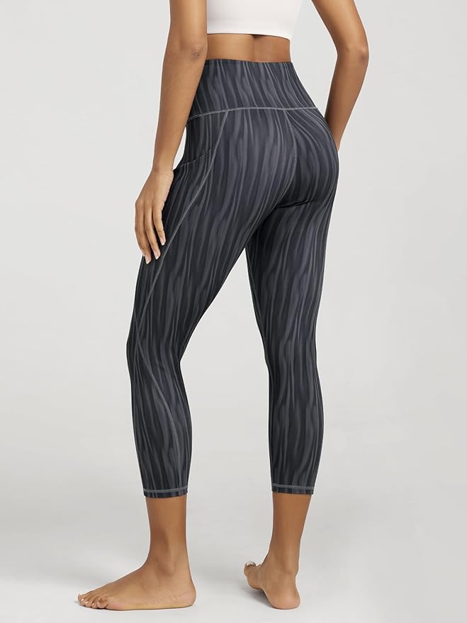 ODODOS Women's High Waisted Yoga Leggings with Pockets, Tummy Control Non See Through Workout Athletic Running Yoga Pants