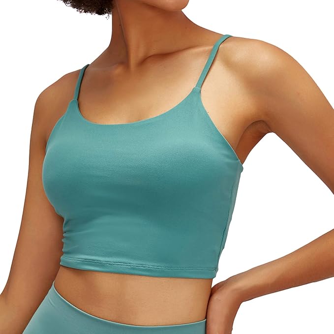 Lemedy Women Padded Sports Bra Fitness Workout Running Shirts Yoga Tank Top