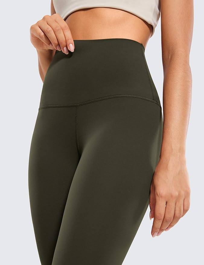 CRZ YOGA Butterluxe Super High Waist Leggings 28" - Full Length Buttery Soft Womens Yoga Pants Over Belly