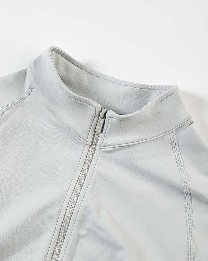 AUROLA Influence Athletic Workout Jacket for Women, Lightweight Slim Fit Full Zip Running Yoga Sports Jacket with Thumb Holes