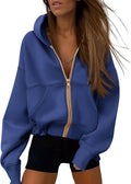 PRETTYGARDEN Hoodies for Women Sweatshirt Zip Up Hoodie Fall Fashion 2026 Trendy Long Sleeve Jackets Winter Clothing Outfits