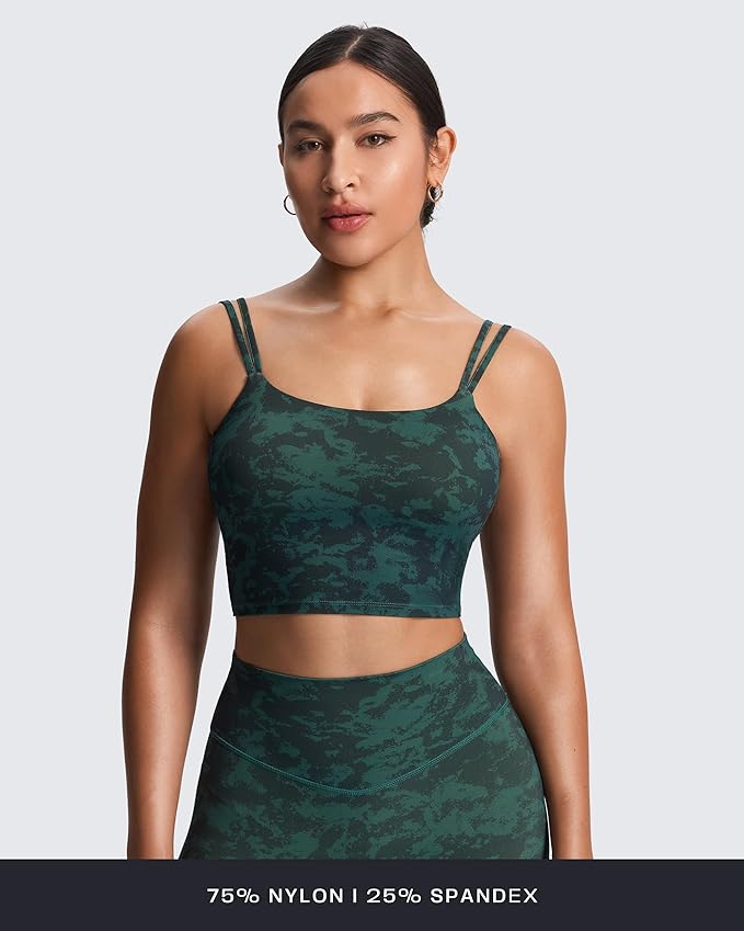 Aoxjox Women's Workout Sports Bras Fitness Yoga Crop Tank Metamorph Twist Back Cami