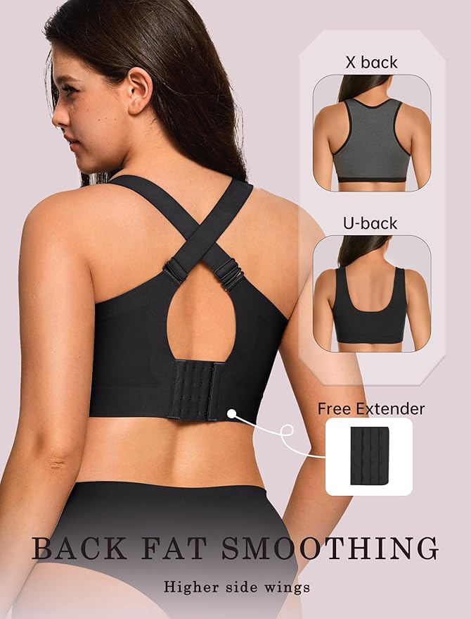 OEAK Womens Wireless Jelly Bra Plus Size Supportive Seamless Bras Full Coverage Push Up Comfortable No Underwire Tshirt Bras