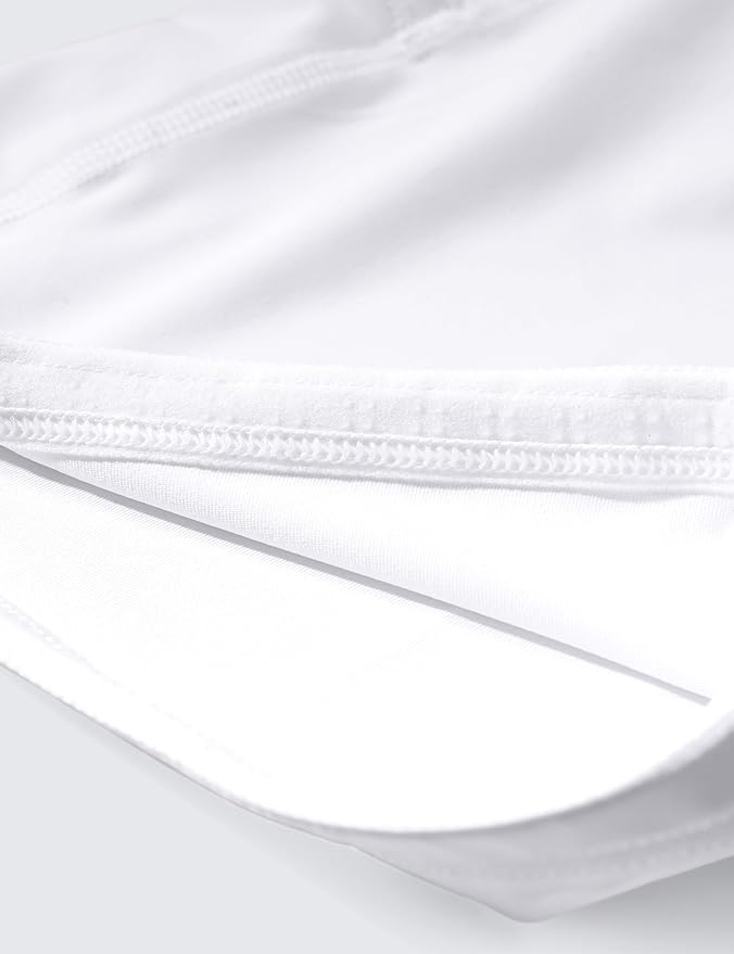 CRZ YOGA 2 in 1 Double Layer Running Shorts for Women 3" - High Waisted for Athletic Tennis Workout with Zip Pockets