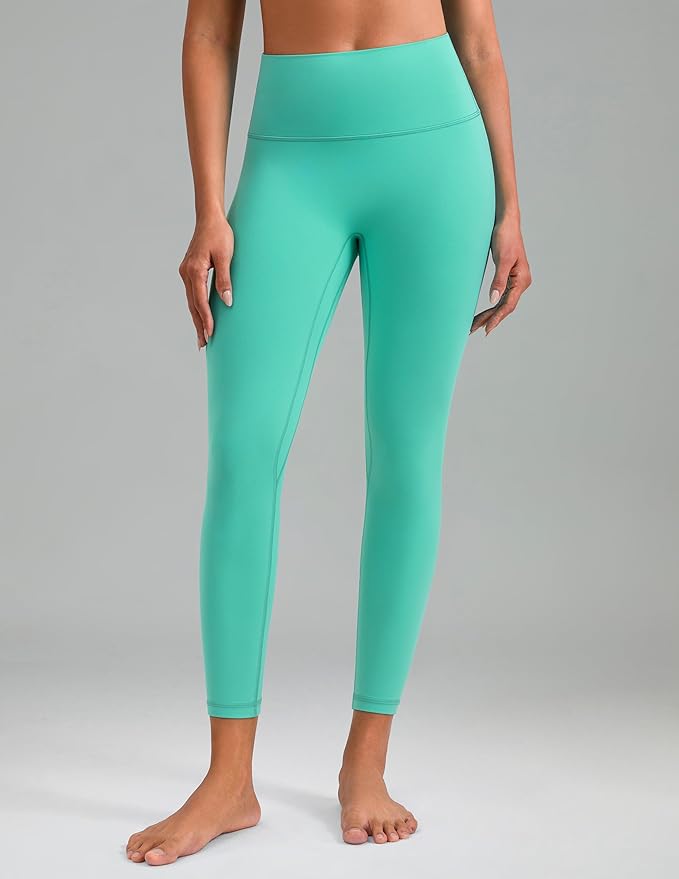 Colorfulkoala Dreamlux No Front Seam Leggings for Women 25"/28" Inseam, High Waisted Buttery Soft Yoga Pants