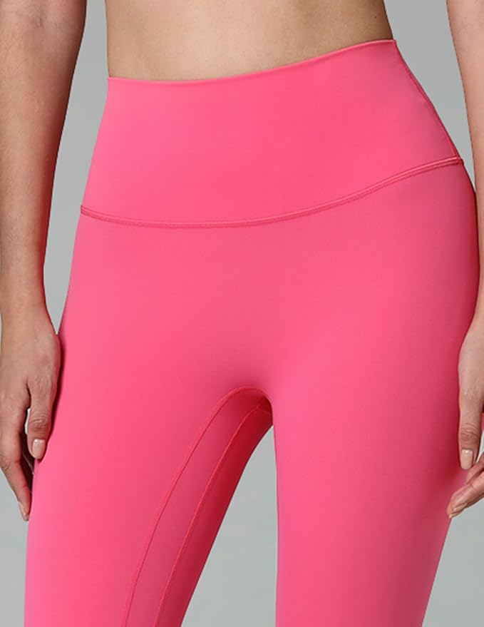 Colorfulkoala Dreamlux No Front Seam Leggings for Women 25"/28" Inseam, High Waisted Buttery Soft Yoga Pants