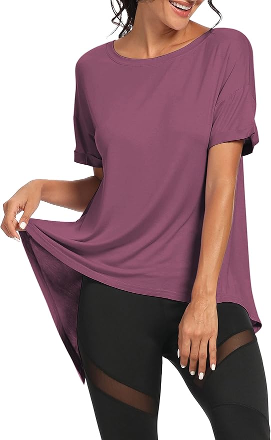 Bestisun Workout Tank Tops Open Back Yoga Exercise Shirts Tie Back Athletic Clothes for Women