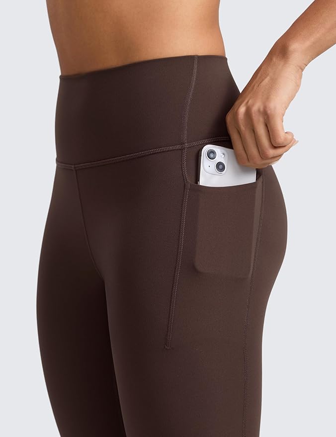 CRZ YOGA Butterlift Workout Leggings Pockets 25" - High Waist Pilates Athletic Gym Womens Yoga Pants Buttery Soft