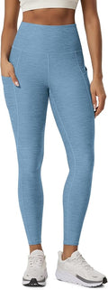 ODODOS Women's High Waisted Yoga Leggings with Pockets, Tummy Control Non See Through Workout Athletic Running Yoga Pants