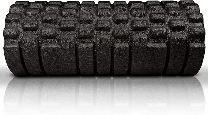 The Original Body Roller - High Density Foam Roller Massager for Deep Tissue Massage of The Back and Leg Muscles - Self Myofascial Release of Painful Trigger Point Muscle Adhesions - 13" Black