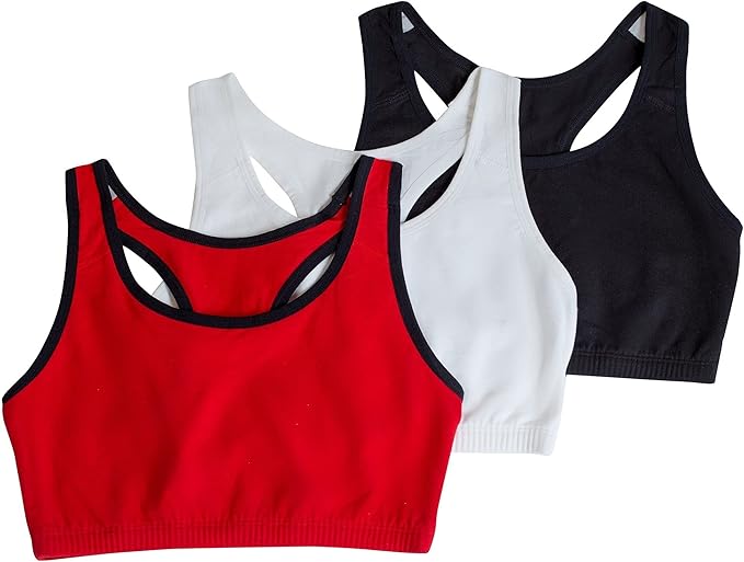 Fruit of the Loom Women's Built Up Tank Style Sports Bra Value Pack