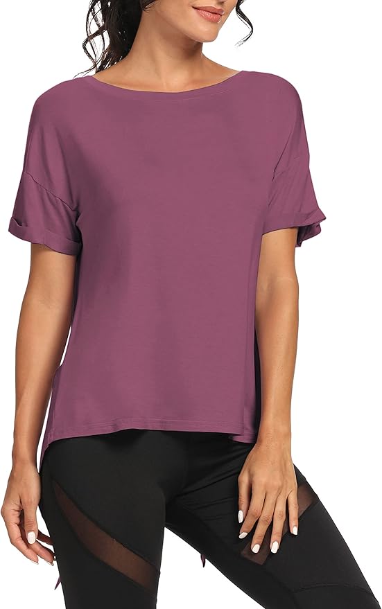 Bestisun Workout Tank Tops Open Back Yoga Exercise Shirts Tie Back Athletic Clothes for Women