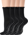 CoolMate Pilates Socks with Grips for Women, Yoga Socks, Crew Non Slip Women for Barre, Pilates Gifts for Women